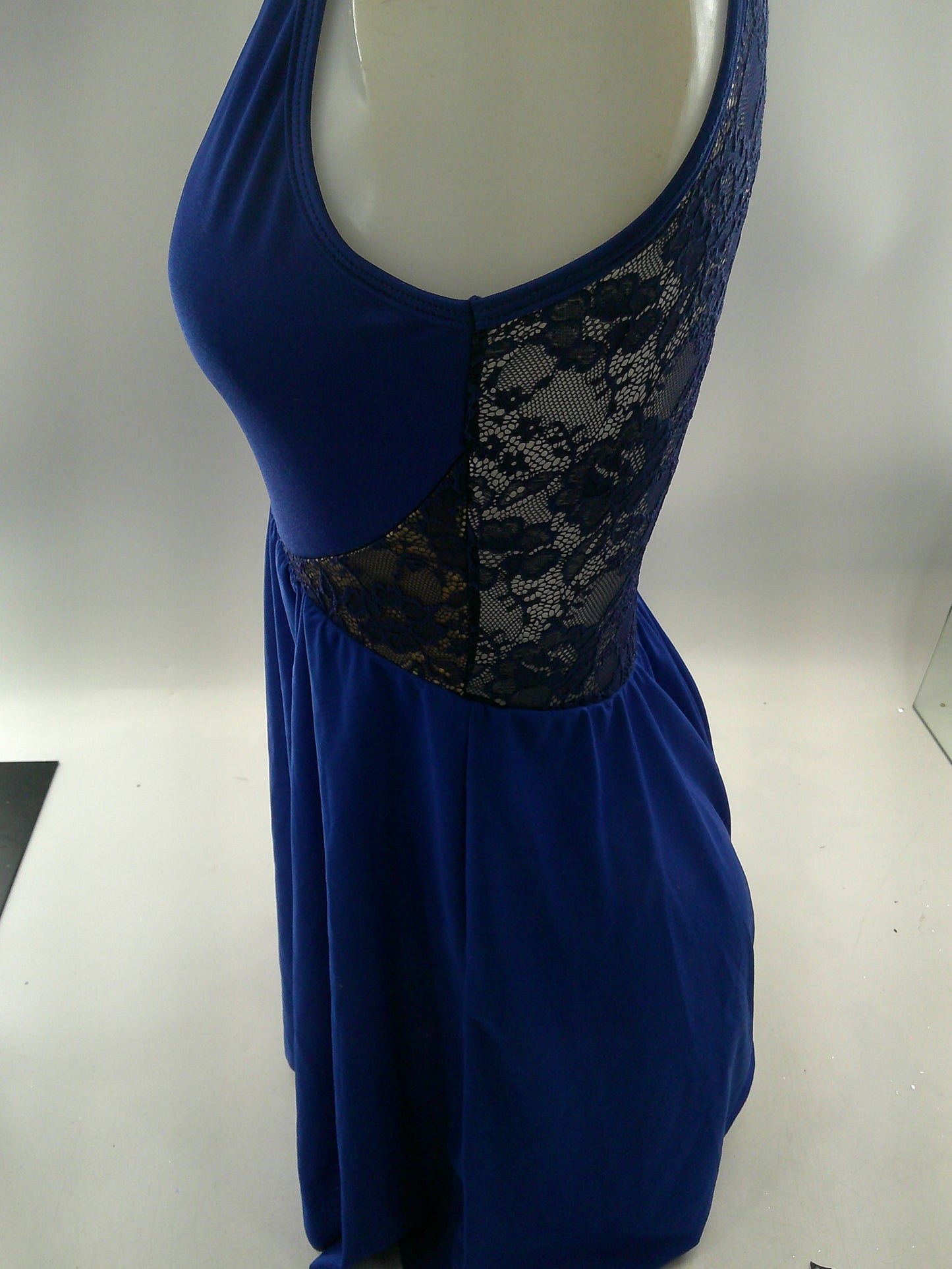 Pre-Owned Costume Small Adult Blue Curtain Call Lyrical Contemporary Ballet Lace Dress