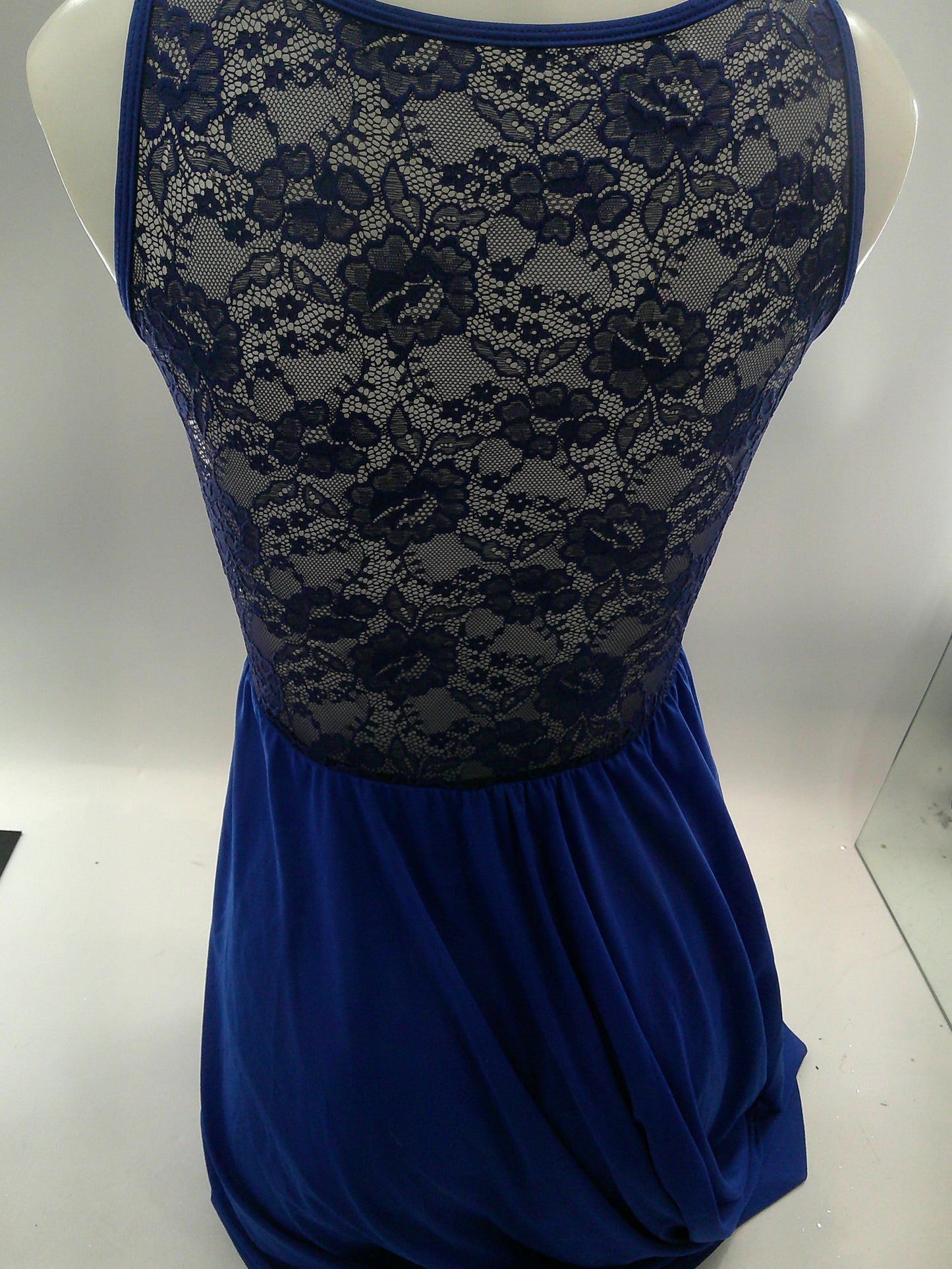 Pre-Owned Costume Small Adult Blue Curtain Call Lyrical Contemporary Ballet Lace Dress