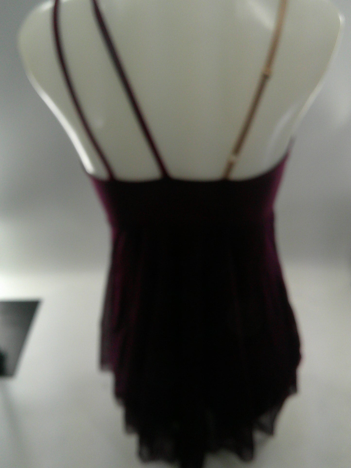 Pre-Owned Costume Small Adult Purple Art Stone 0355 Lyrical Ballet Contemporary Flowy Glitter Asymmetry