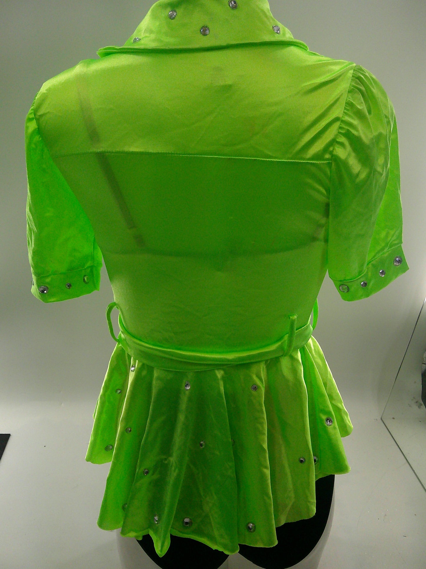 Pre-Owned Costume Weissman 6866 Small Adult Green Jazz Tap Rhinestones