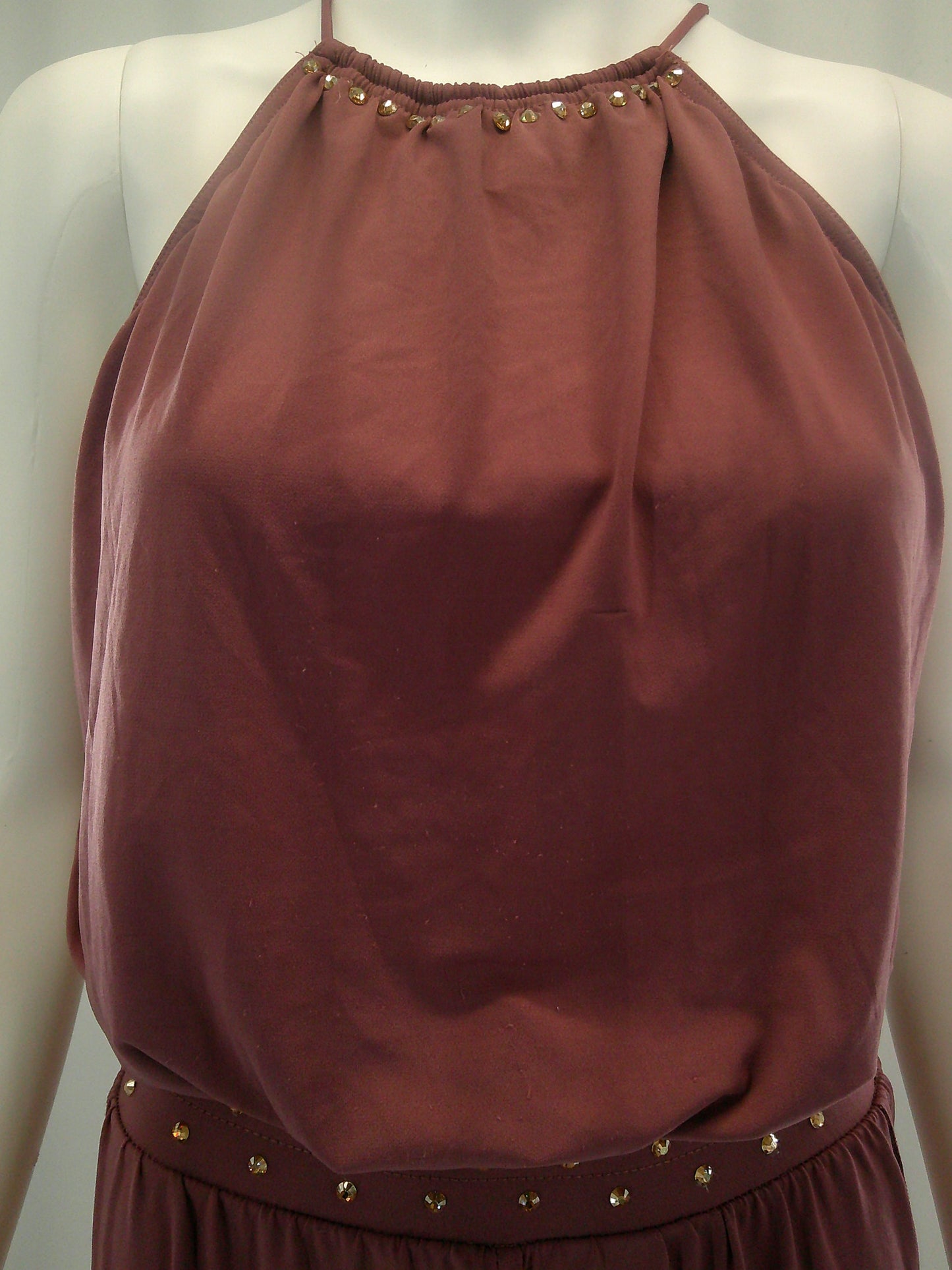 Pre-Owned Costume Small Adult Rose Balera MJ12201 Lyrical Contemporary Jazz Rhinestones Jumpsuit