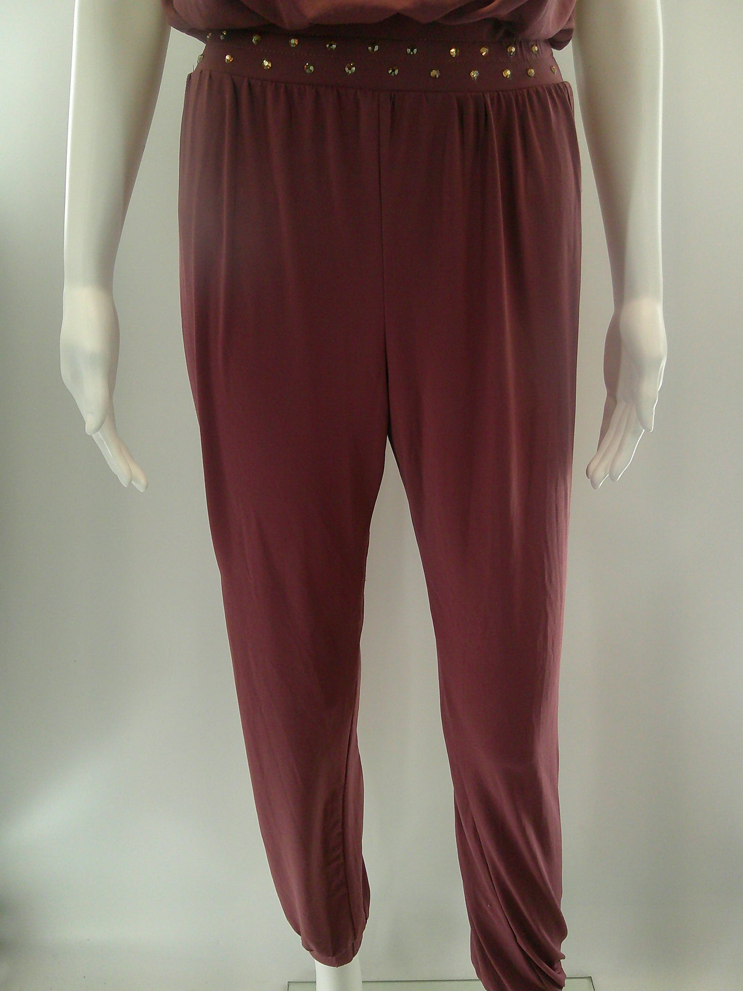 Pre-Owned Costume Small Adult Rose Balera MJ12201 Lyrical Contemporary Jazz Rhinestones Jumpsuit