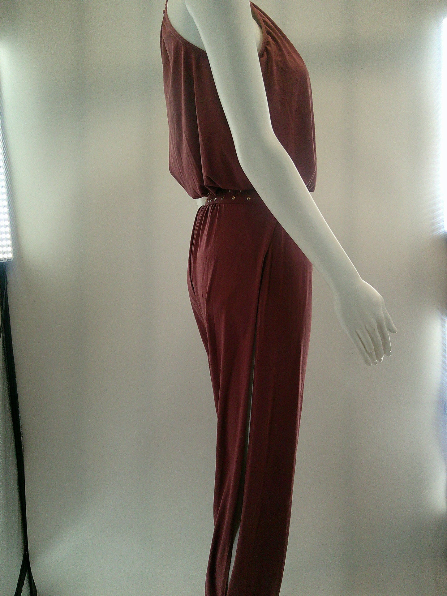 Pre-Owned Costume Small Adult Rose Balera MJ12201 Lyrical Contemporary Jazz Rhinestones Jumpsuit