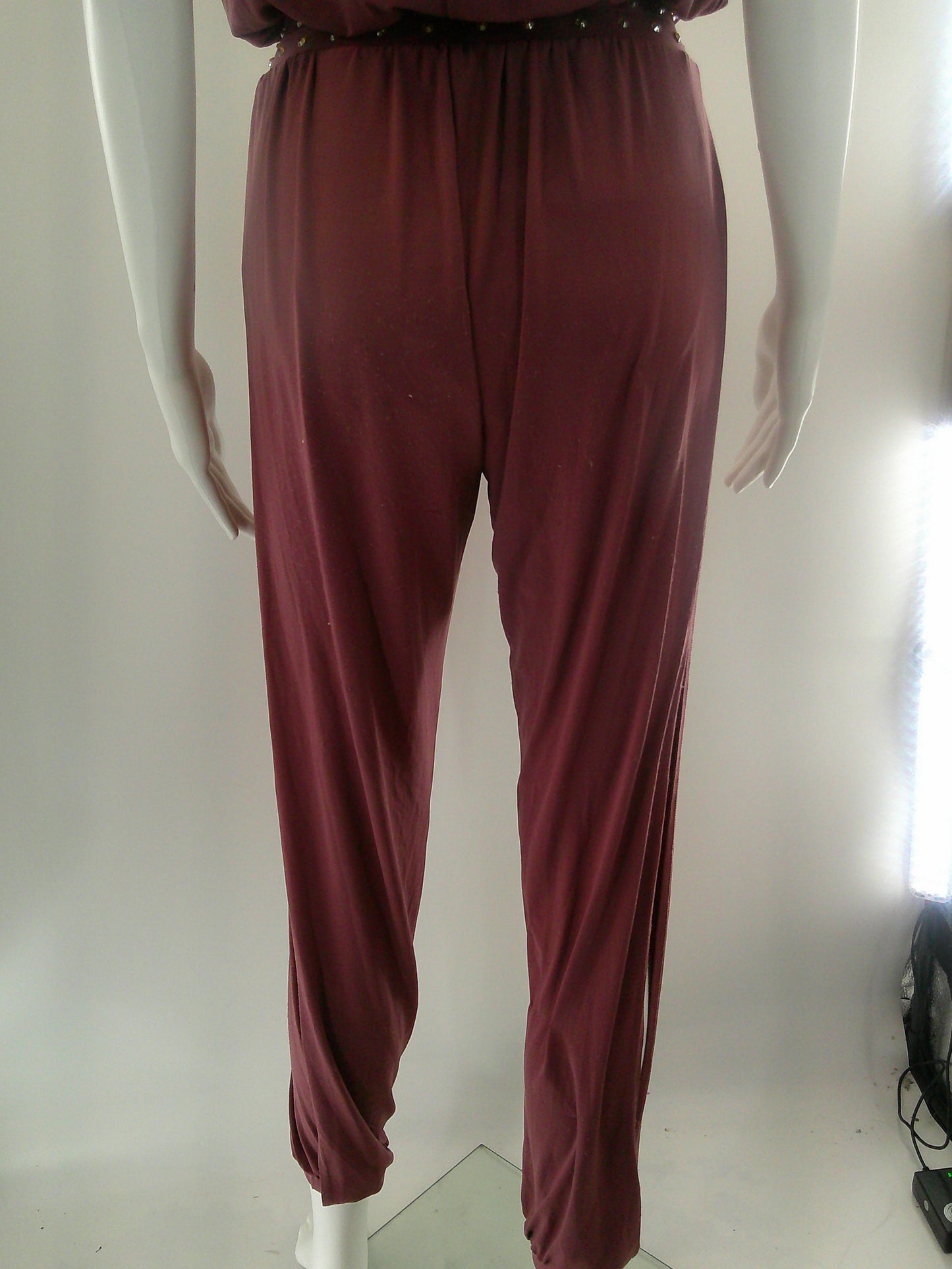Pre-Owned Costume Small Adult Rose Balera MJ12201 Lyrical Contemporary Jazz Rhinestones Jumpsuit