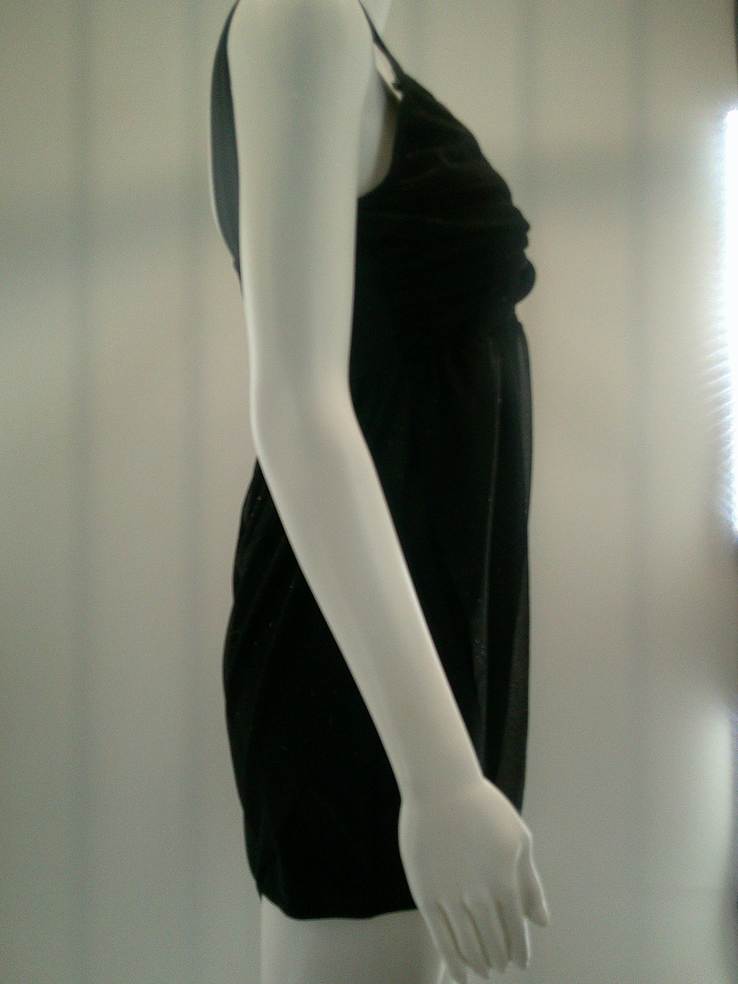 Pre-Owned Costume Large Adult Black Weissman 6766 Lyrical Ballet Contemporary Glitter Flowy Unitard