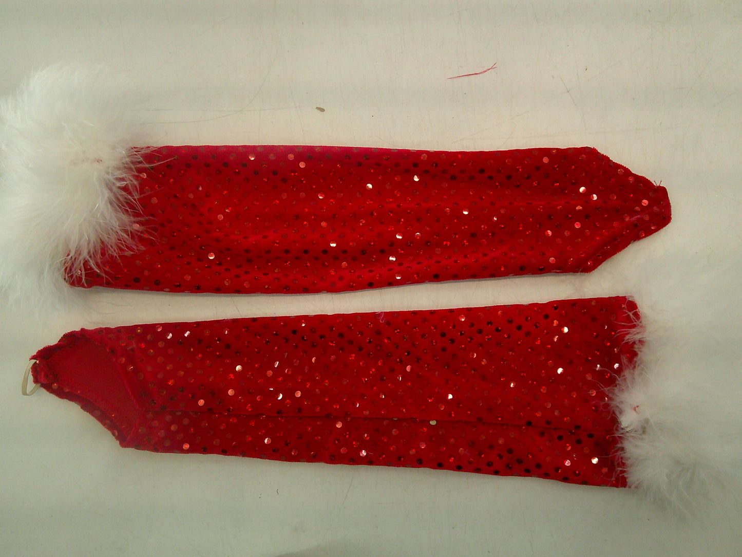 Pre-Owned Costume Jazz Medium Adult Red Curtain Call Dress Feathers Holiday Tap Musical Theater