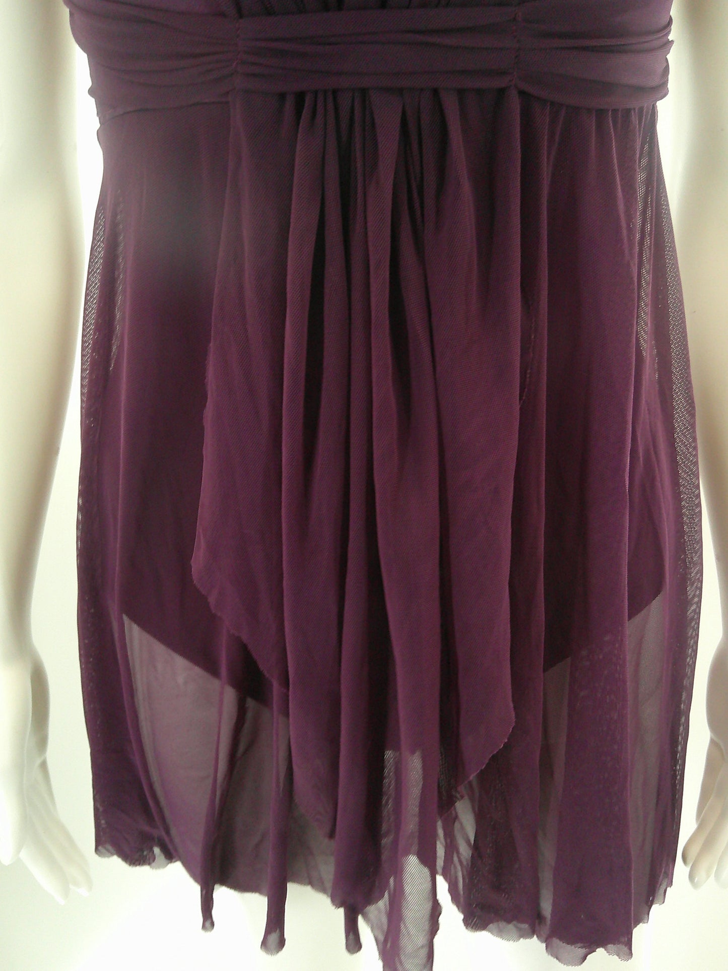 Pre-Owned Costume Small Adult Purple Weissman 6448 Lyrical Ballet Contemporary Mesh Draping