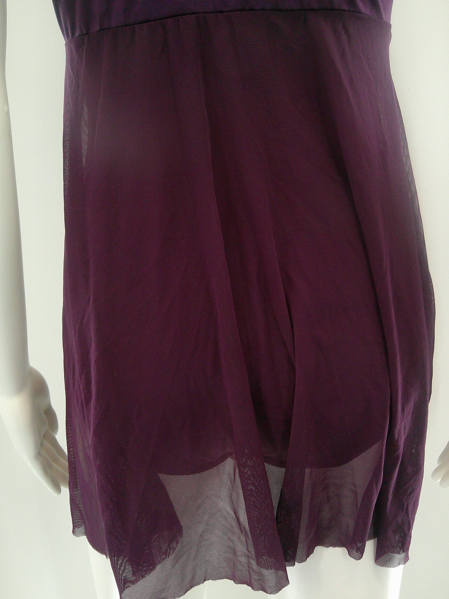 Pre-Owned Costume Small Adult Purple Weissman 6448 Lyrical Ballet Contemporary Mesh Draping