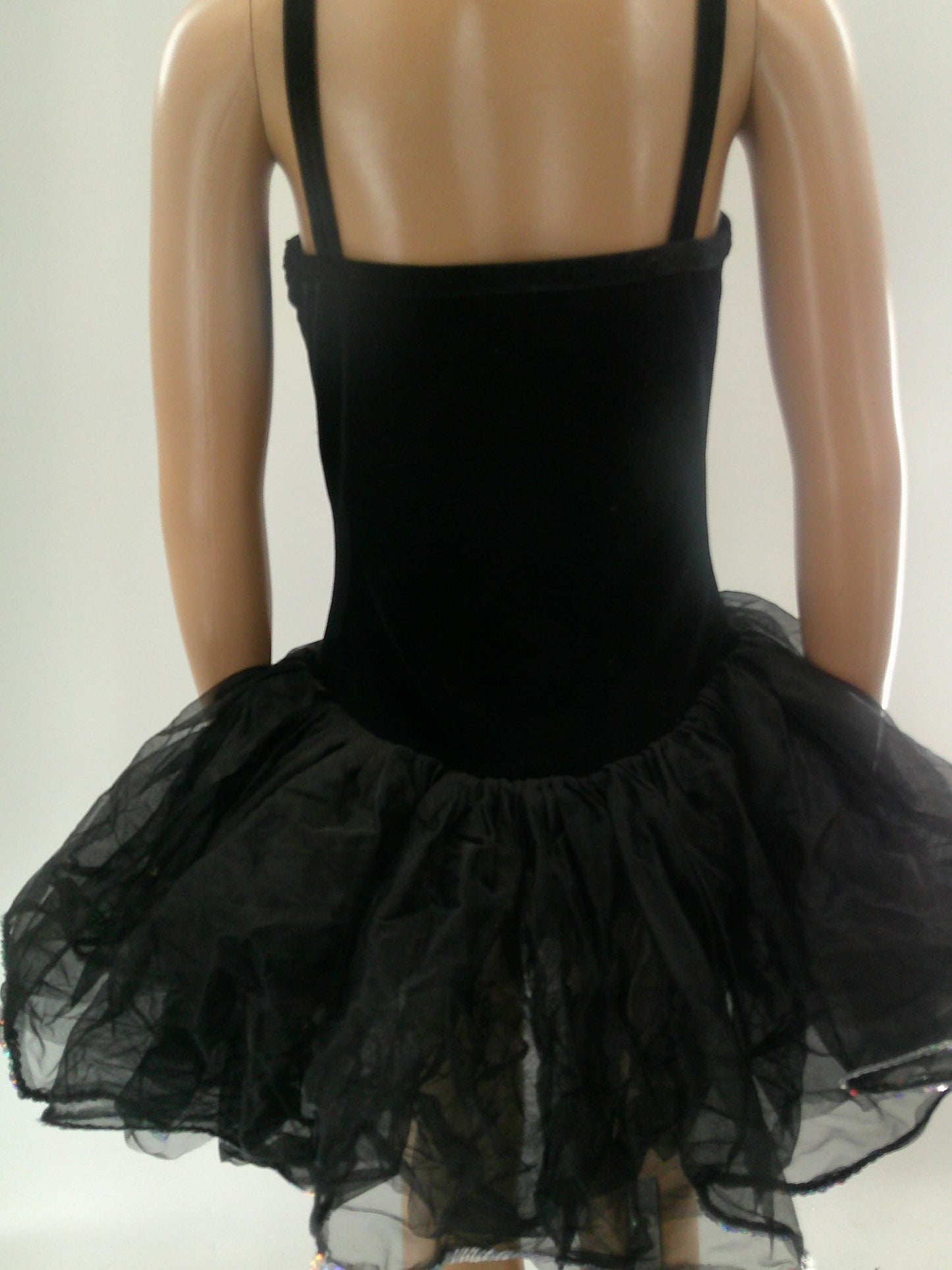 Pre-Owned Costume Ballet Medium Child Black Curtain Call E1034 Leotard Tutu Dress Up YAGP