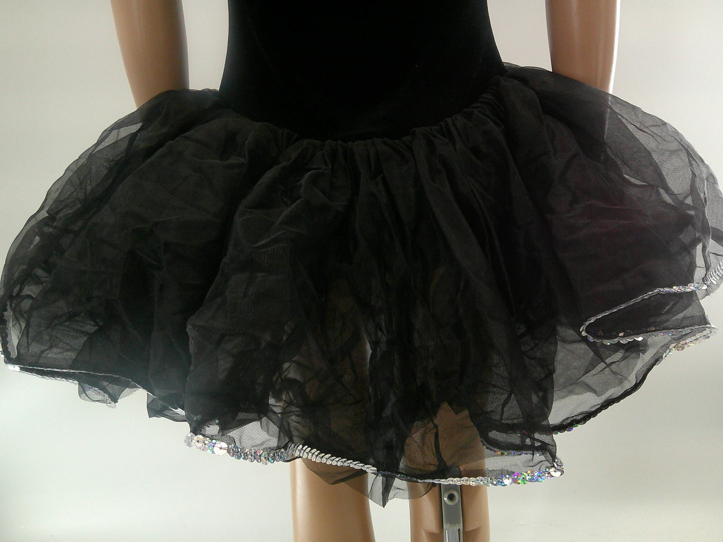 Pre-Owned Costume Ballet Medium Child Black Curtain Call E1034 Leotard Tutu Dress Up YAGP