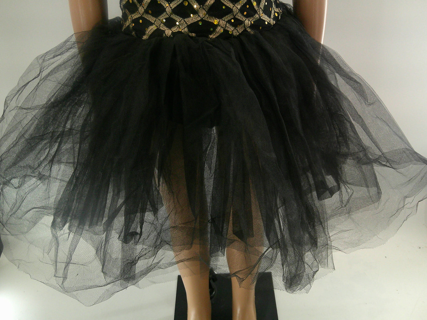 Pre-Owned Costume Ballet Medium Child Gold Revolution Geometric Tutu YAGP Pointe