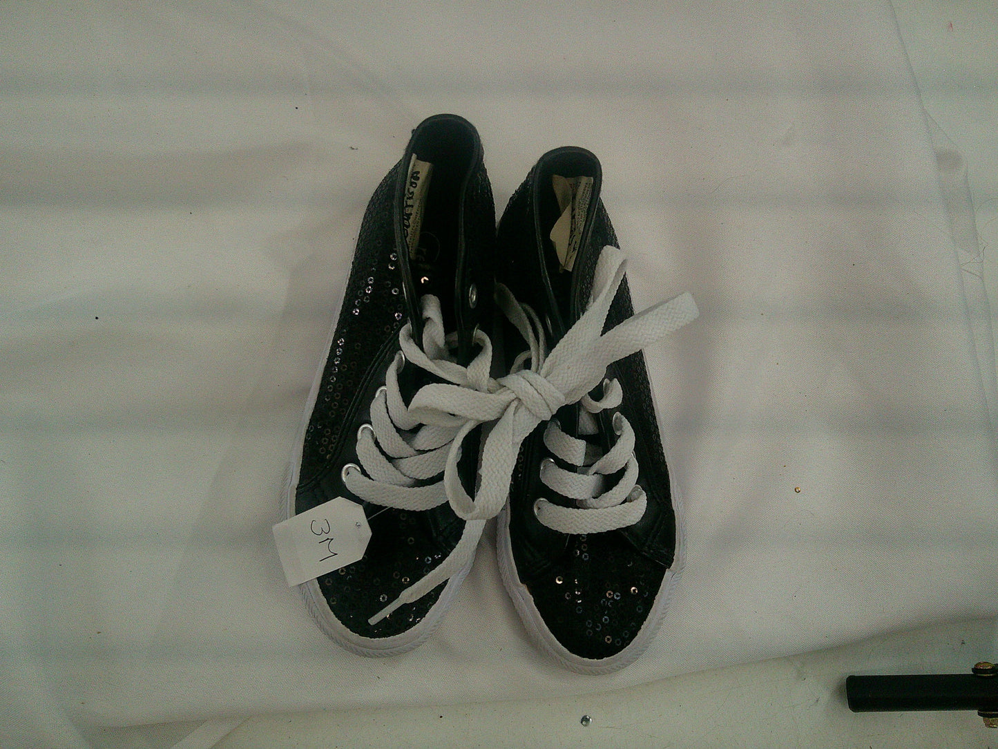 Pre-Owned Hip Hop Shoes Revolution Kids 3M Sequin High Top