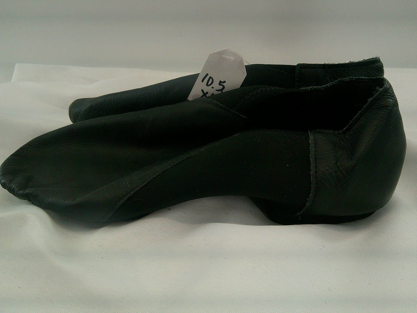 Pre-Owned Jazz Shoes So Danca JZ43 Black Adult 10.5XW Pull On Leather Split Sole