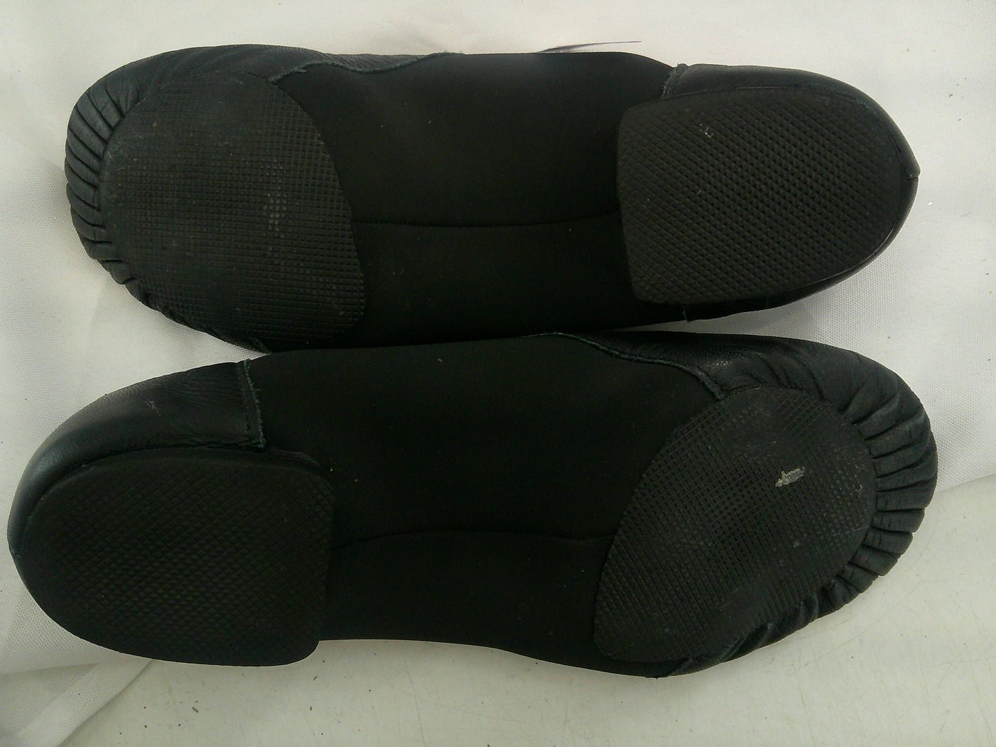 Pre-Owned Jazz Shoes So Danca JZ43 Black Adult 10.5XW Pull On Leather Split Sole