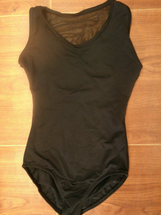 Pre-Owned Leotard Eurotard Intermediate Child Black Jazz Acro Tap