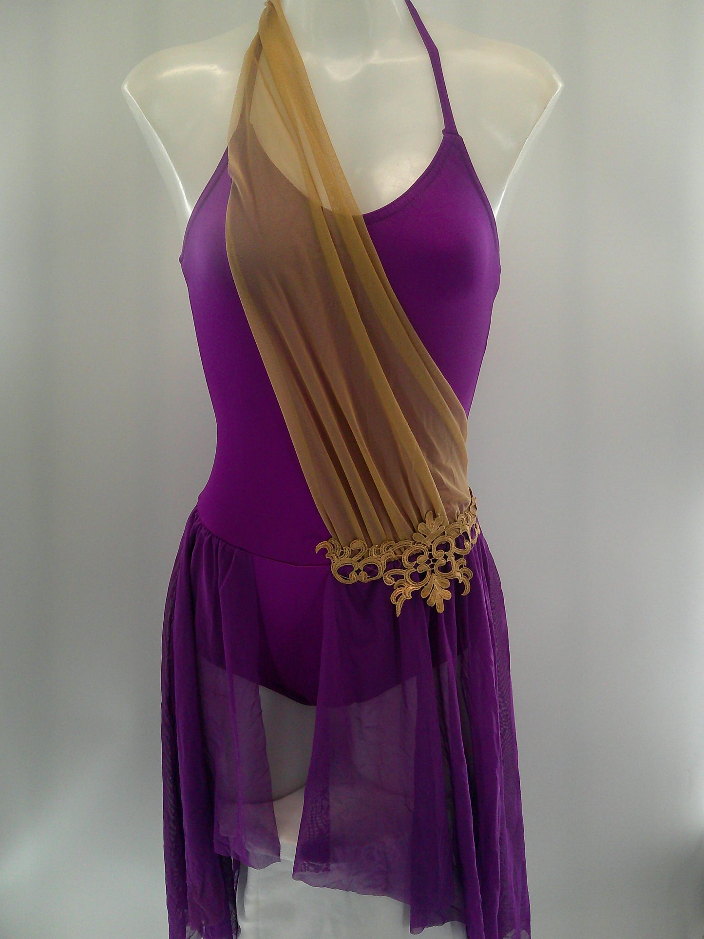 Pre-Owned Costume Lyrical Small Adult Purple Kelle Dress Flowy Contemporary Ballet