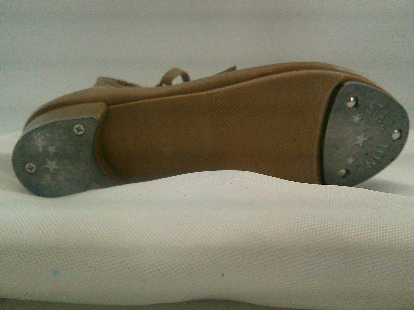 Pre-Owned Tap Shoes Dancing Fair Girl's 1.5M Mary Jane Leather Buckle