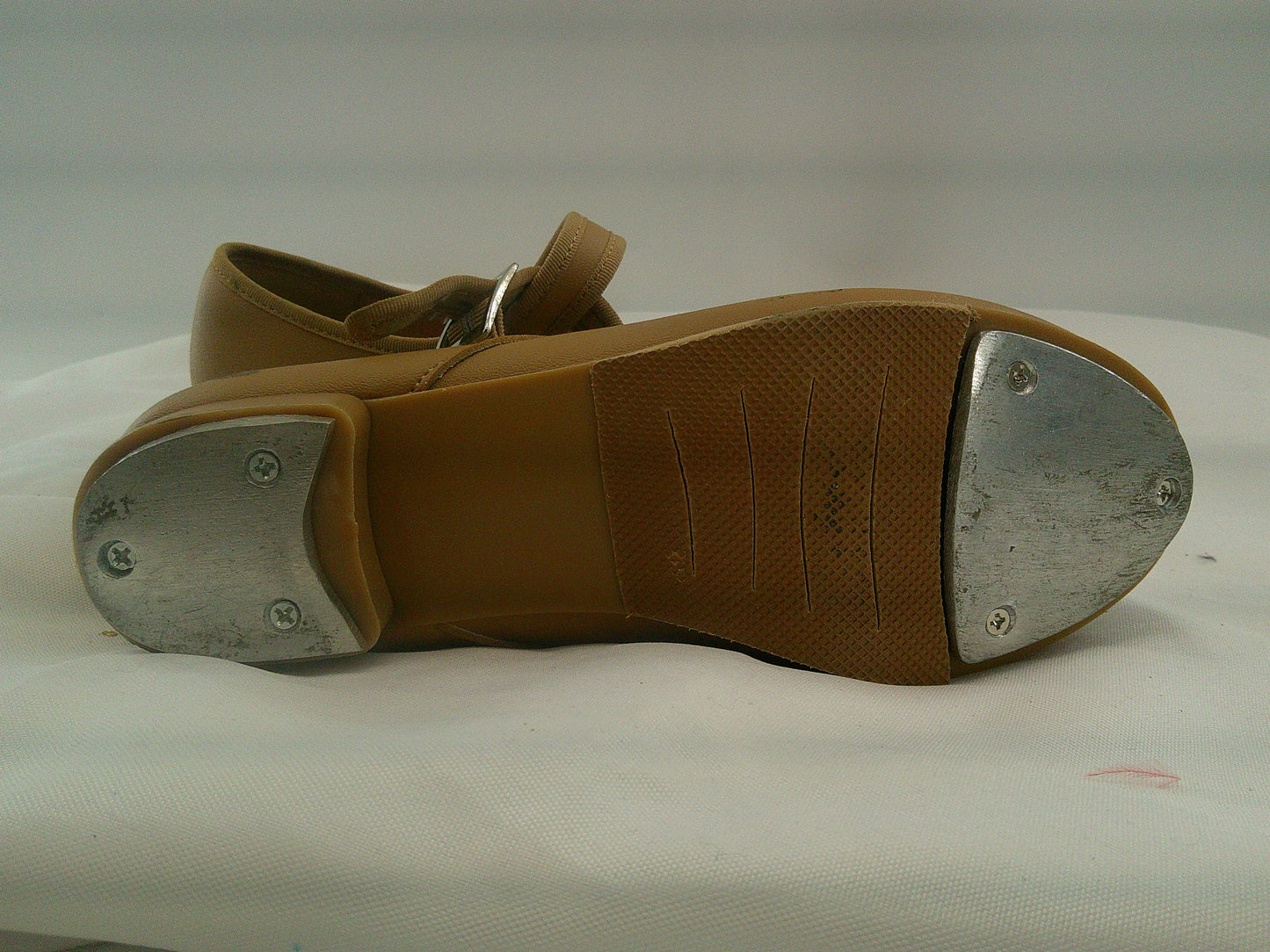 Pre-Owned Tap Shoes Girl's 4M Mary Jane Leather Easy Strap No Buckle