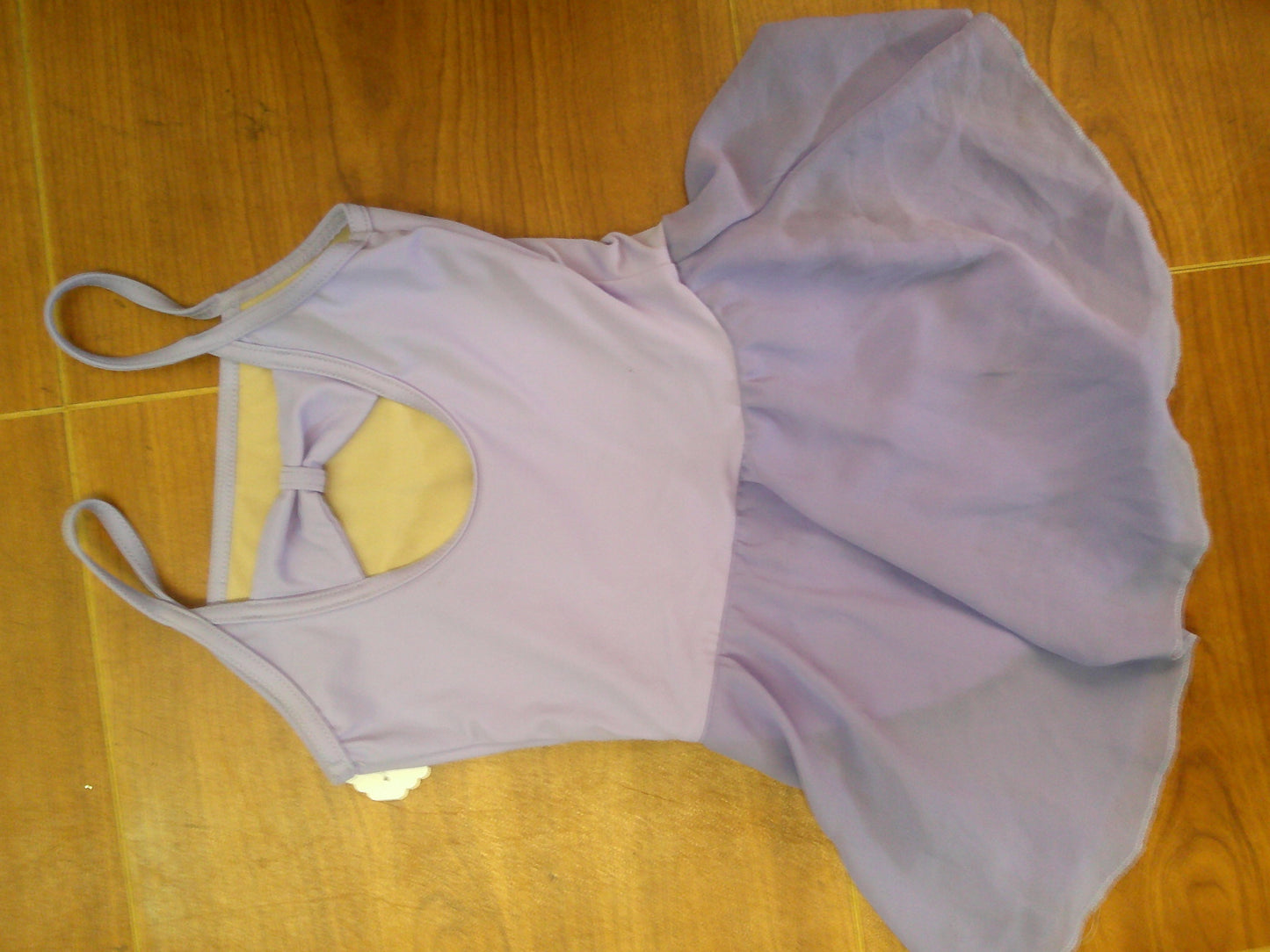 Pre-Owned Leotard Dress Balera Small Child Lavender Bow Back D10047 Ballet Tap
