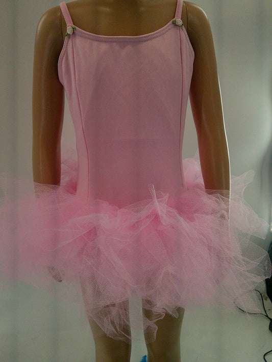 Pre-Owned Tutu Leotard No Tag Girls Medium Child Pink Ballet Dress Up