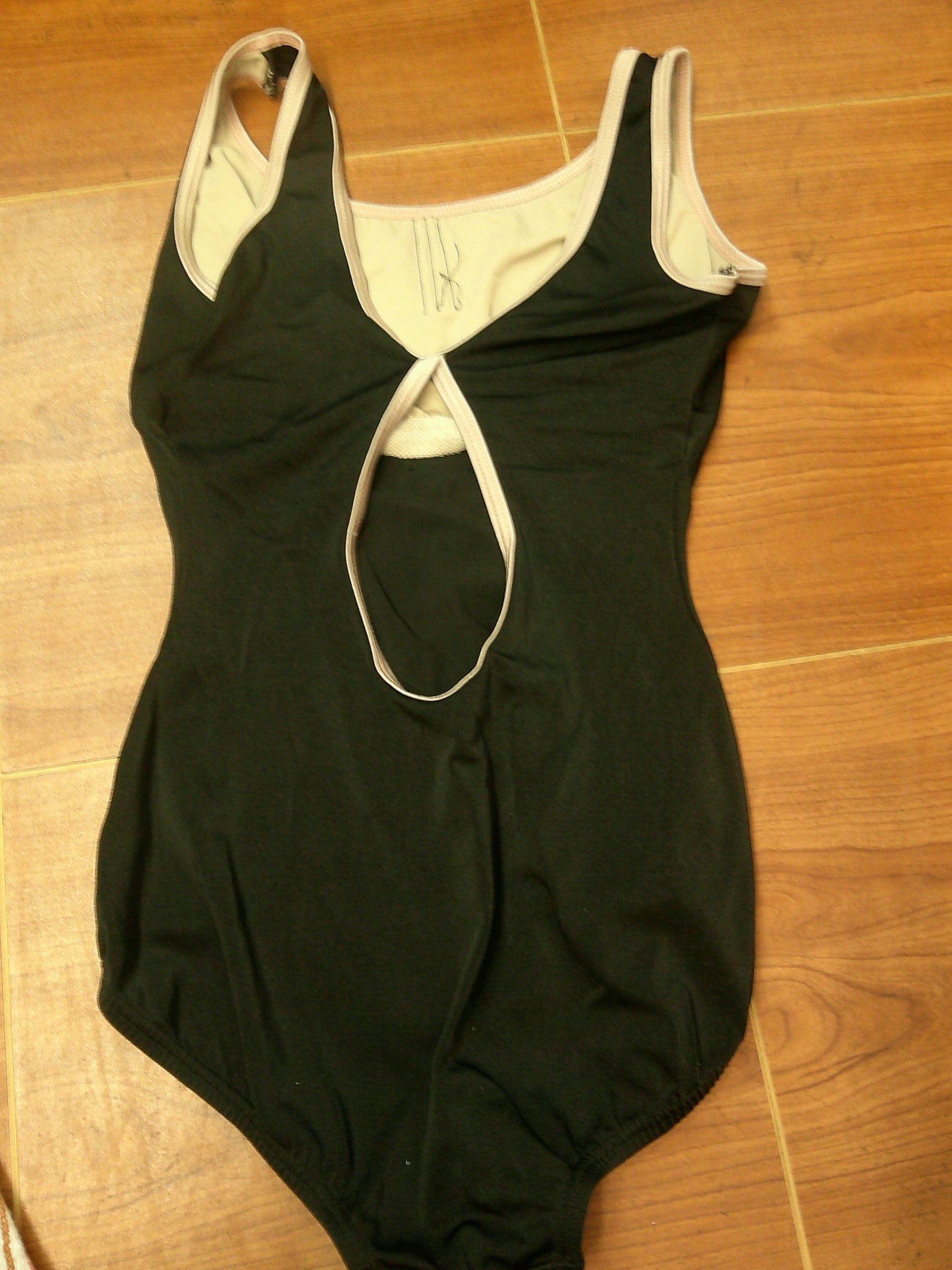 Pre-Owned Leotard Body Wrappers P625 Black Pink Ballet Jazz