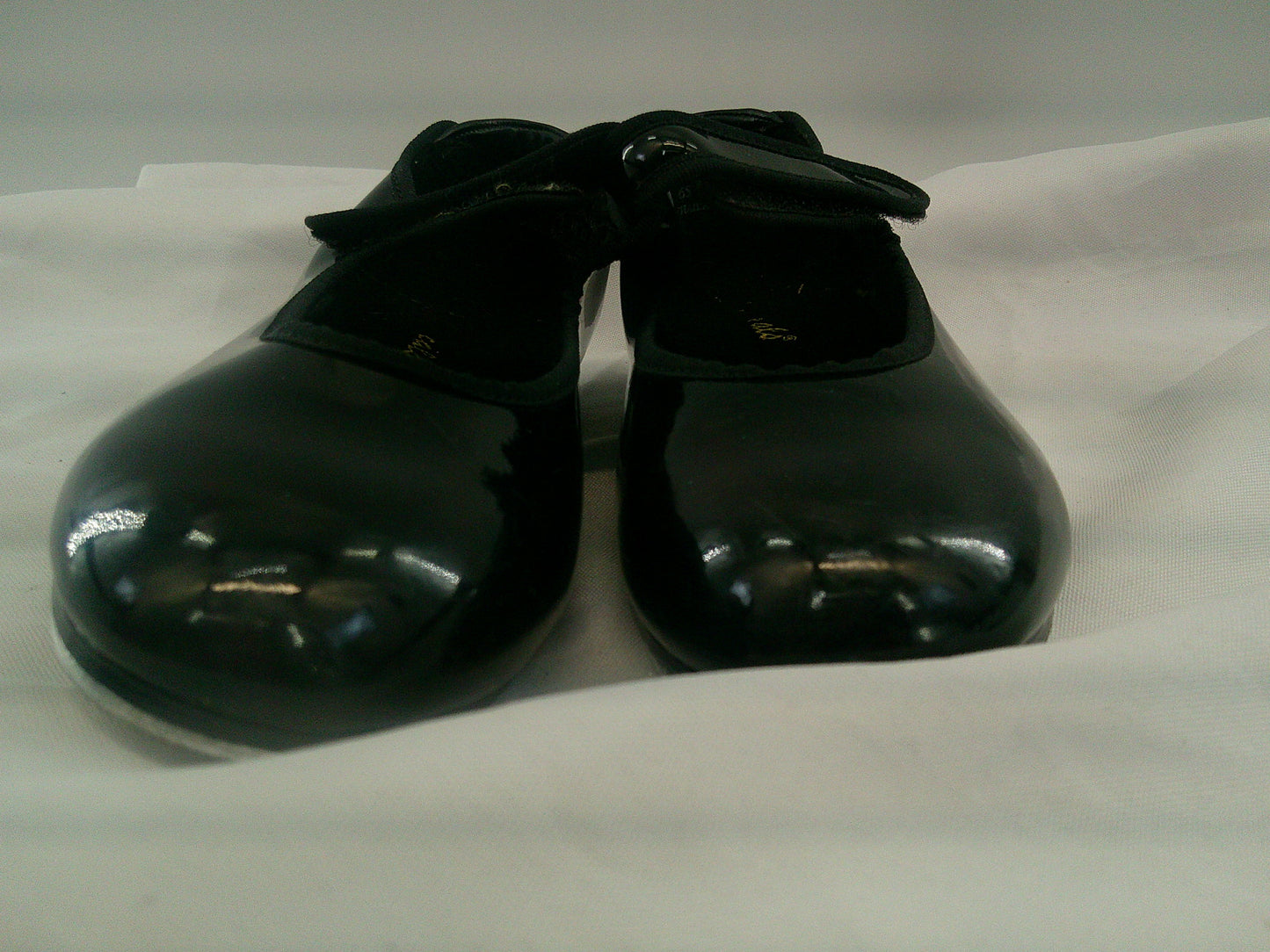 Pre-Owned Tap Shoes Theatricals Kids 13.5M Mary Jane Black Easy Strap