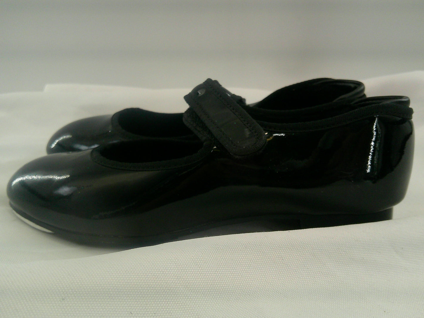 Pre-Owned Tap Shoes Theatricals Kids 13.5M Mary Jane Black Easy Strap