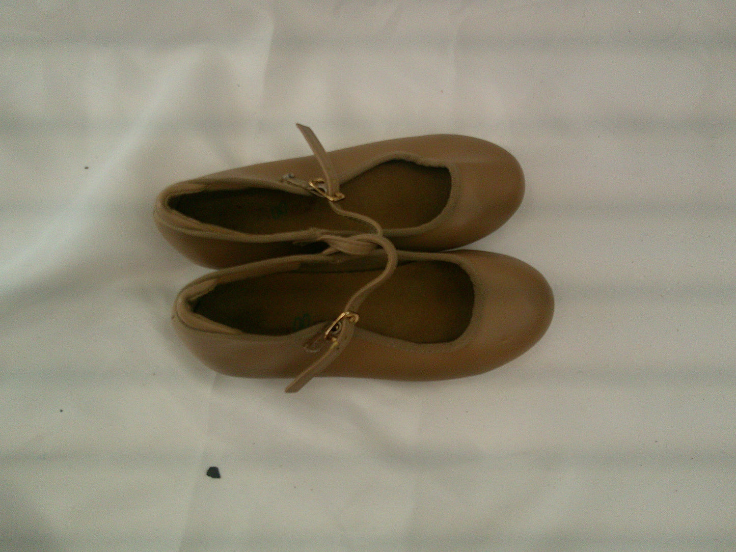 Pre-Owned Tap Shoes Dancing Fair Girl's 11.5M Mary Jane Leather Buckle