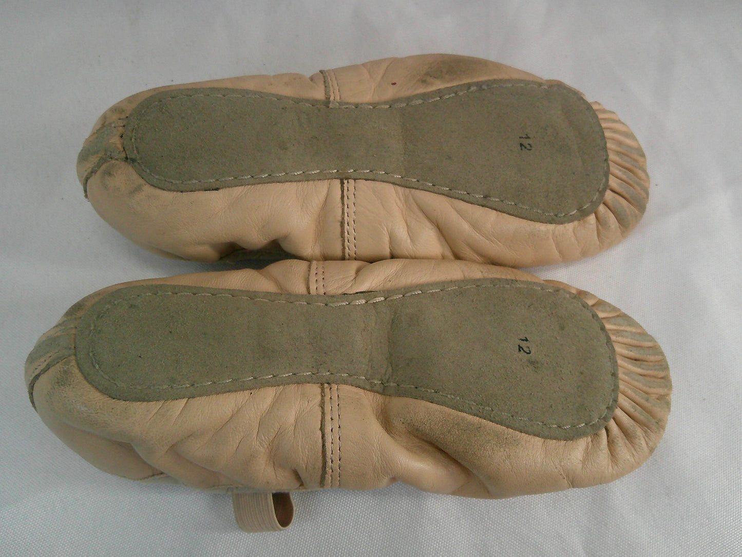 Pre-Owned Ballet Shoes DanzNMotion Toddler 12M Leather Single Strap Full Sole