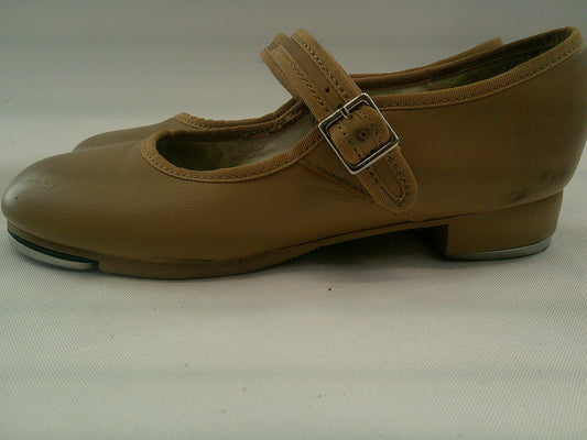Pre-Owned Tap Shoes Capezio Kids 2M Mary Jane Leather Easy Strap