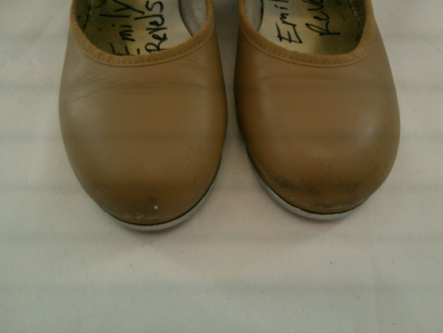 Pre-Owned Tap Shoes Capezio Kids 2M Mary Jane Leather Easy Strap