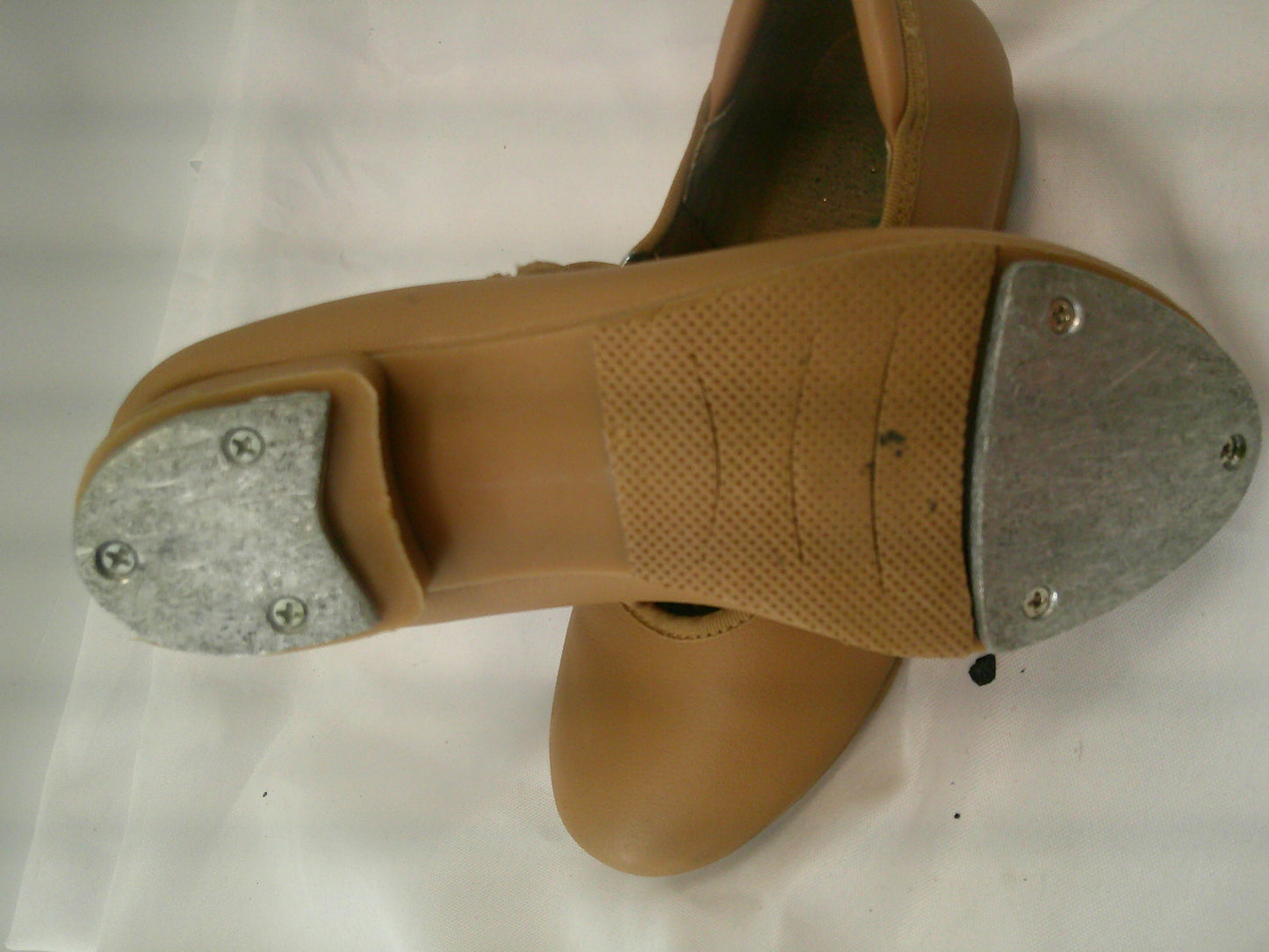 Pre-Owned Tap Shoes Child 13.5 Tan Mary Jane Leather Loop Strap