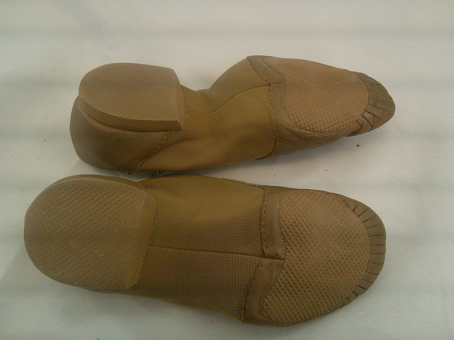 Pre-Owned Jazz Shoes Bloch Child 1.5M Tan Leather Slip On Split Sole