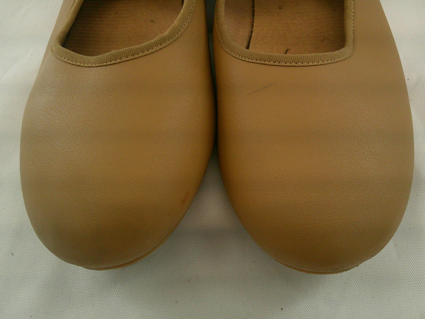 Pre-Owned Tap Shoes Capezio Adult 8M Tan Mary Jane Buckles