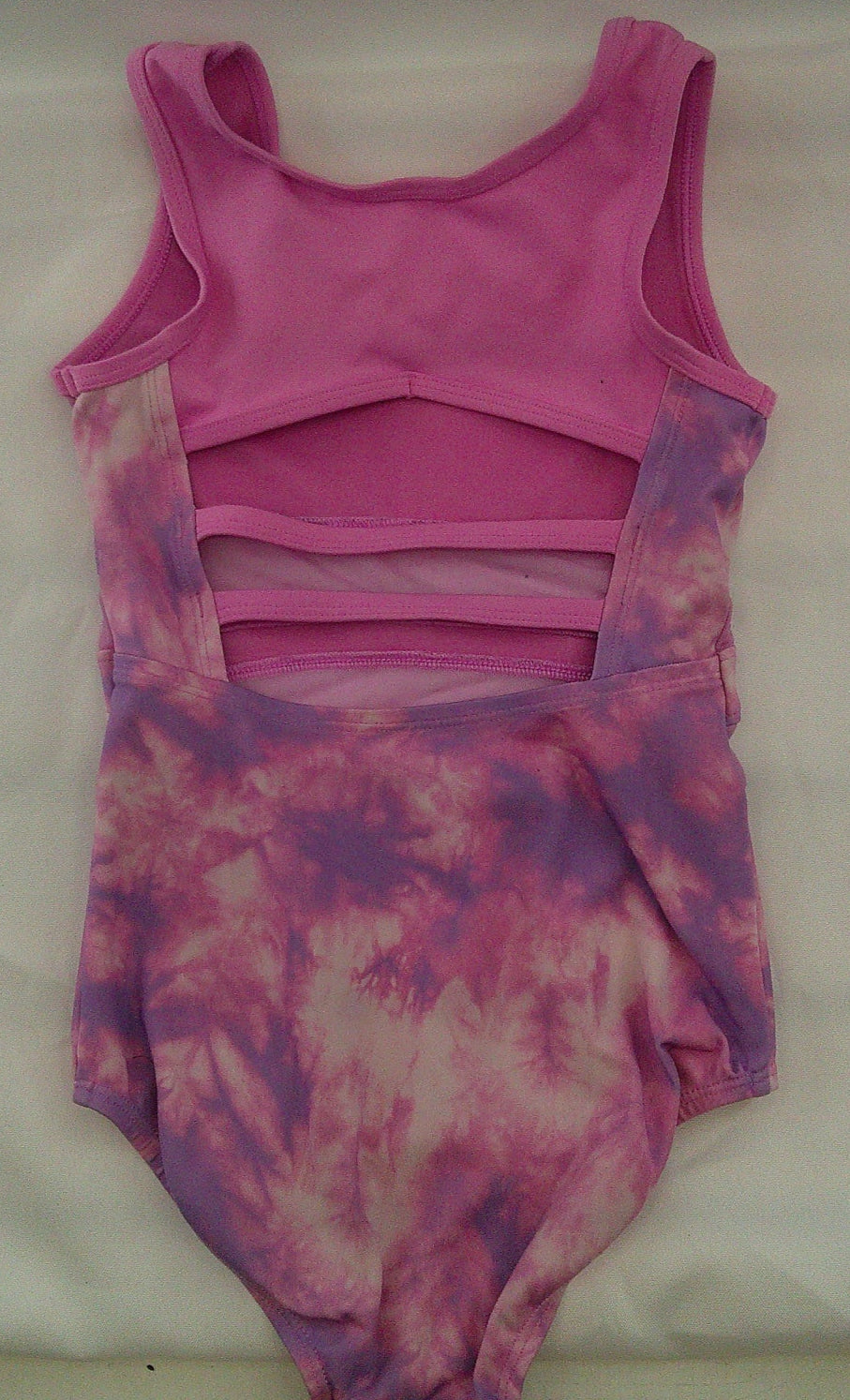 New Gymnastics Leotard Cat & Jack Large Child Tie Dye Mesh Acro Tumbling