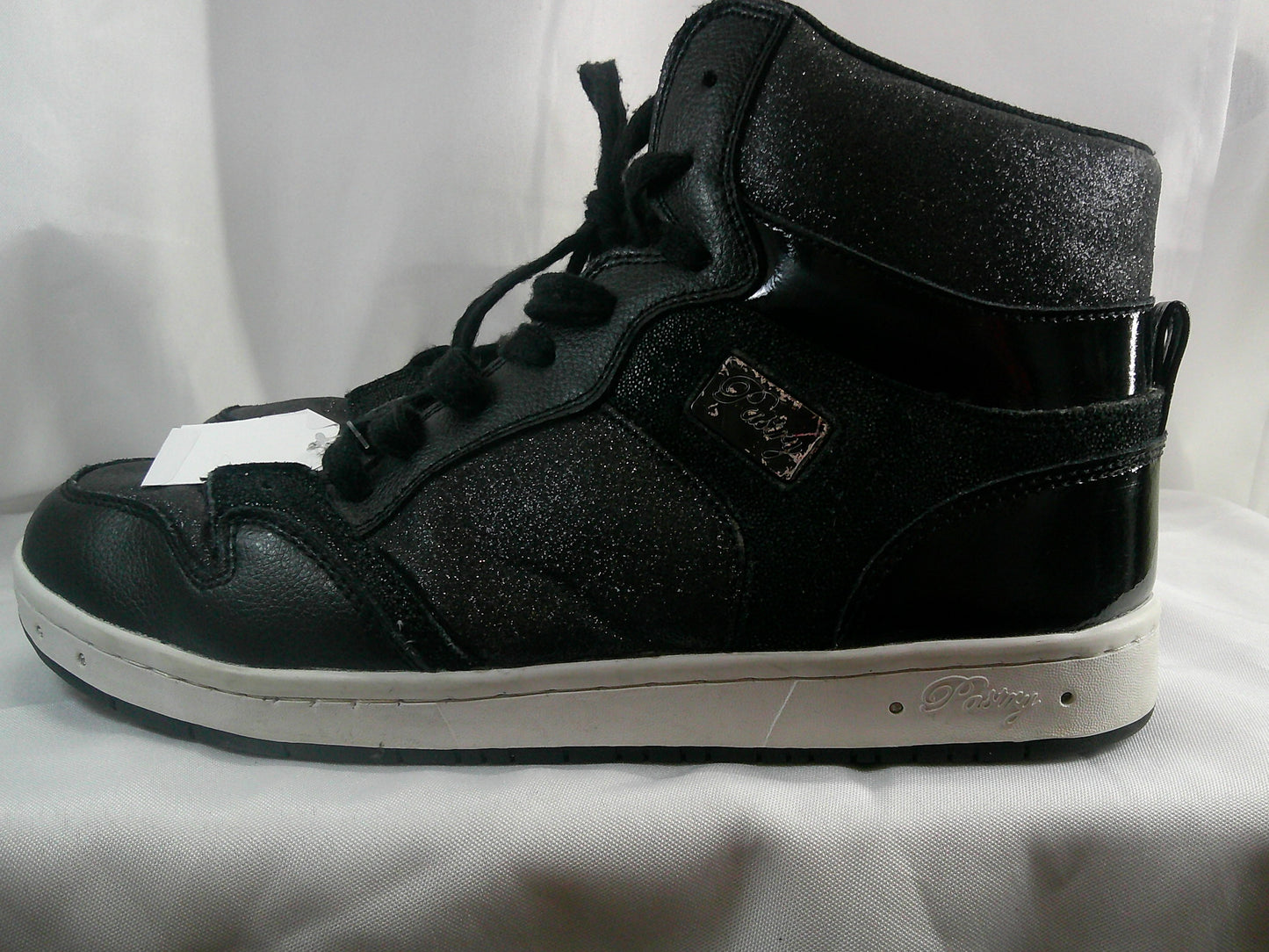 Pre-Owned Hip Hop Shoes Pastry Adult 10M High Top Sneakers Glitter