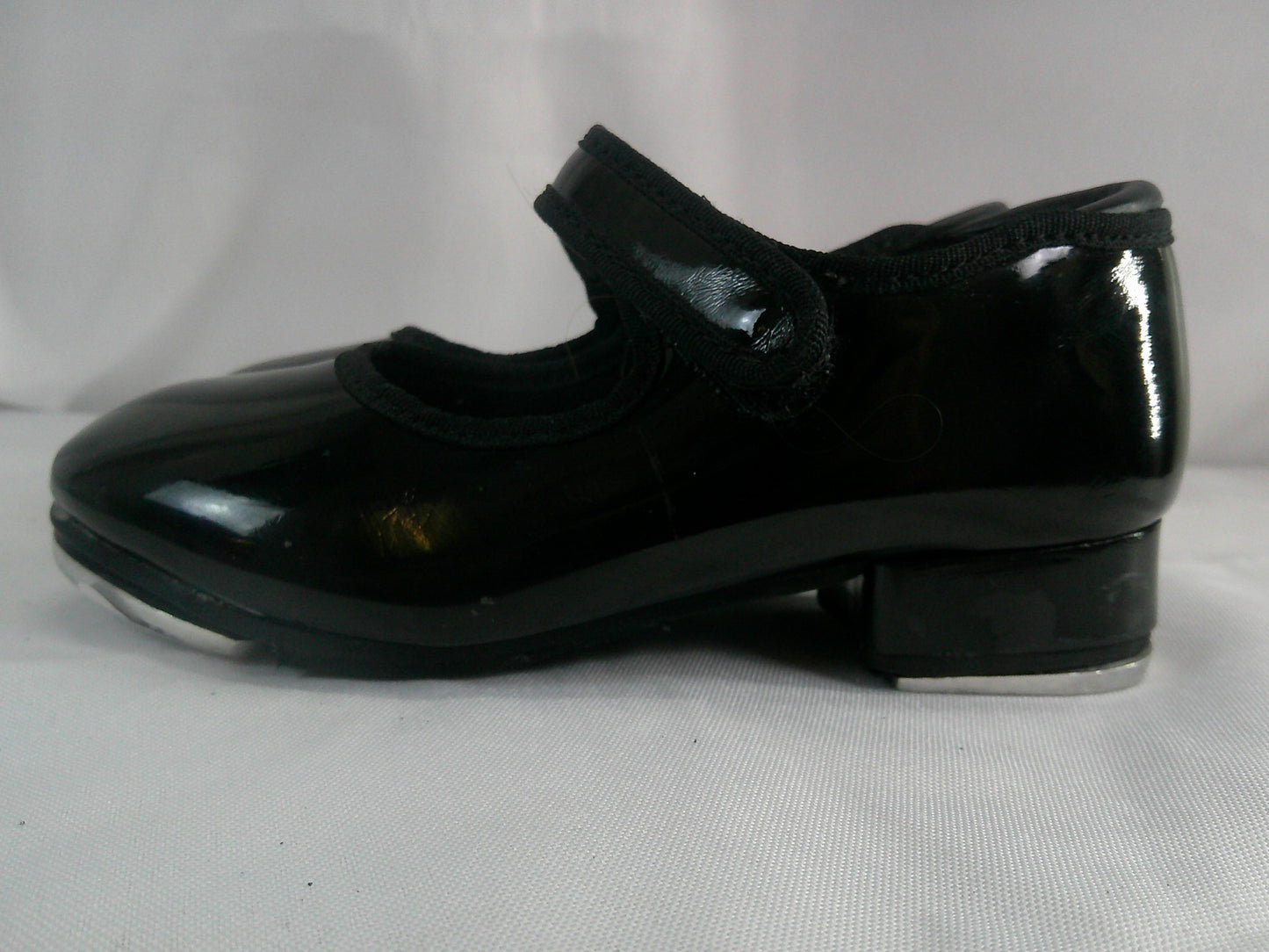 Pre-Owned Tap Shoes Toddler 8.5M Black Mary Jane Black Easy Strap Weissman W2600