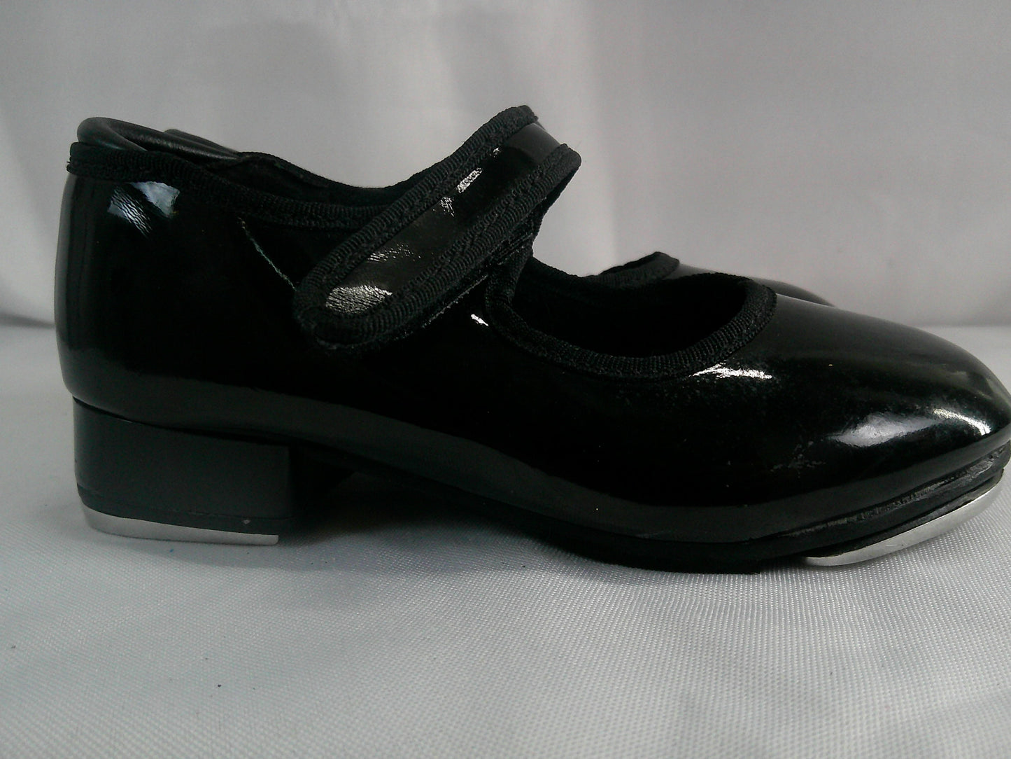 Pre-Owned Tap Shoes Toddler 8.5M Black Mary Jane Black Easy Strap Weissman W2600
