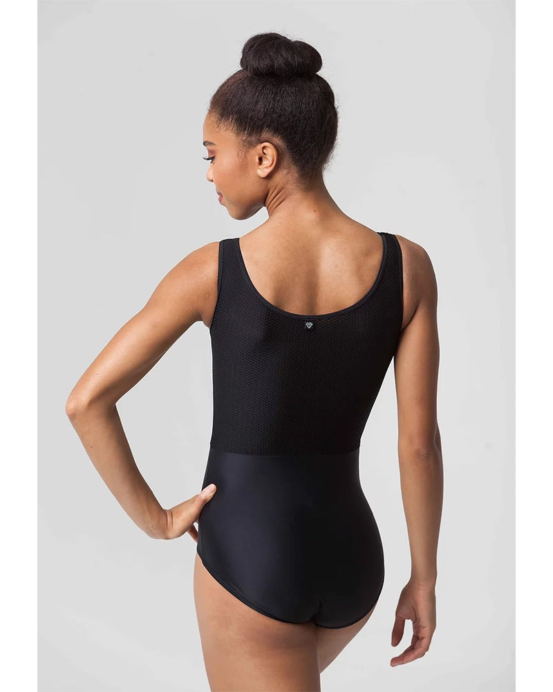 Pre-Owned Leotard Jule Royalette Medium Adult Black Mesh Ballet Tap Jazz