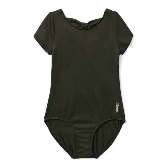 Pre-Owned Leotard Justice XL Medium Child Black Acro Ballet Jazz