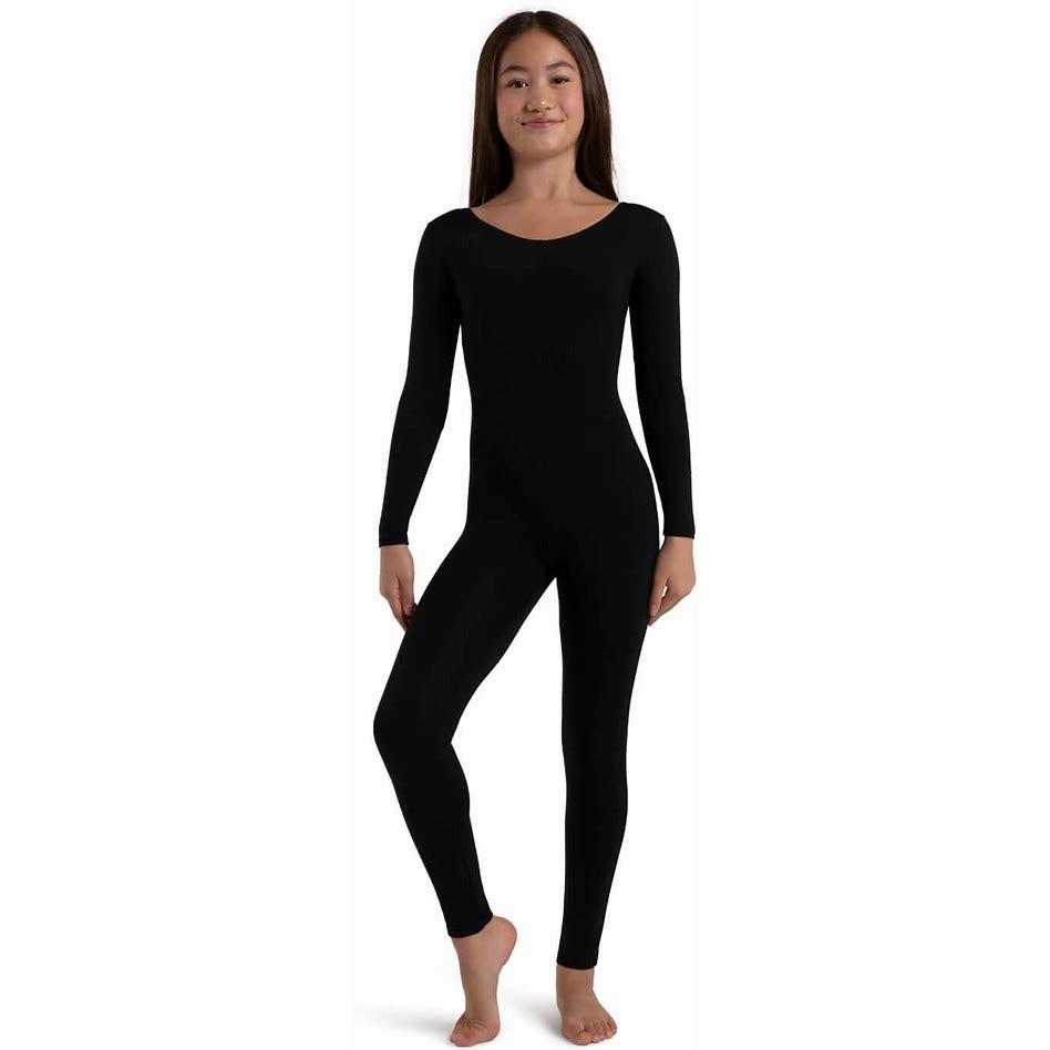 Pre-owned Unitard Major Motion Long Sleeve Black Small Adult Cat Suit Jazz Modern