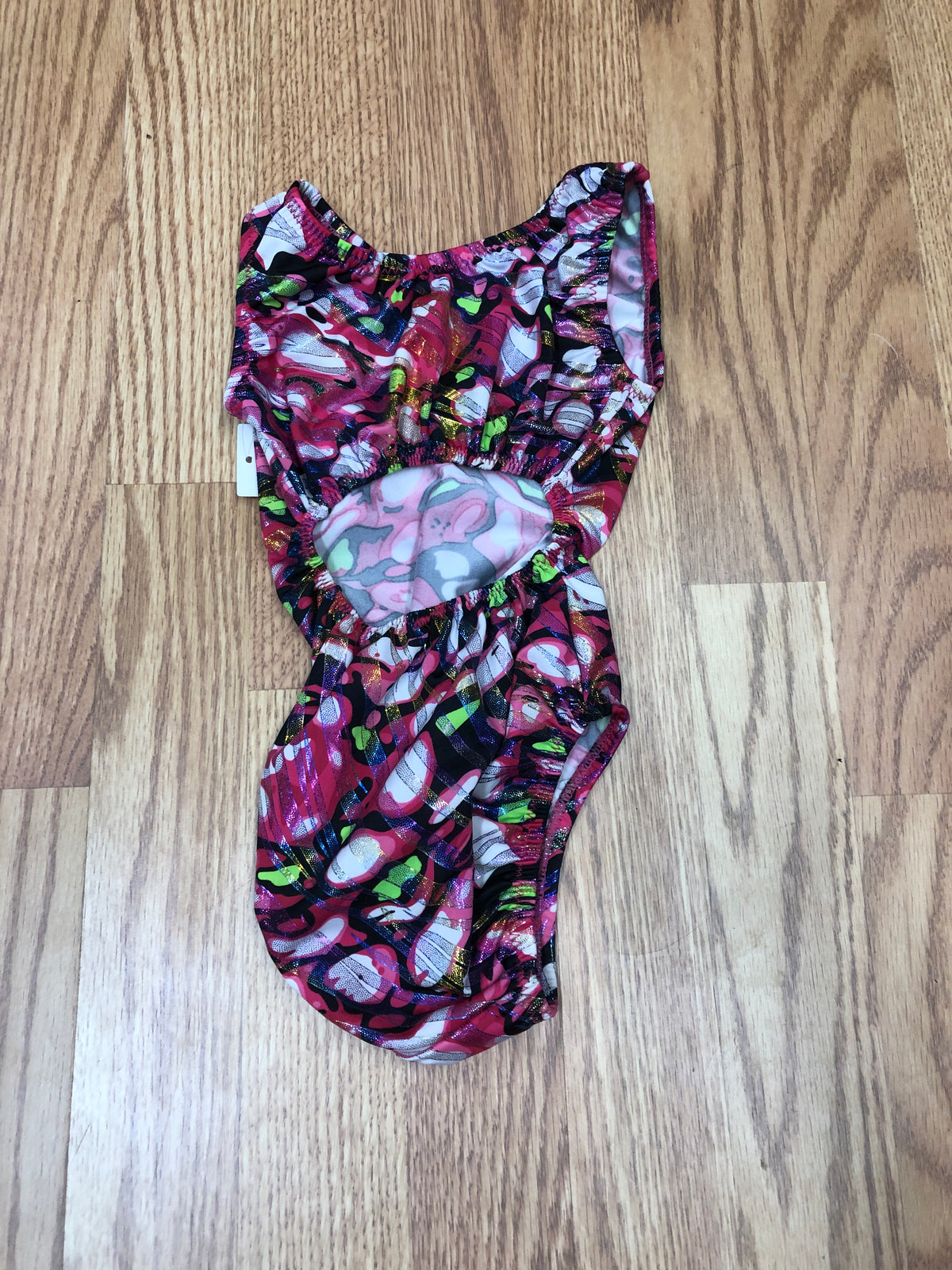 Pre-Owned Gymnastics Leotard Flip Flop Metalllic Small Child Acro