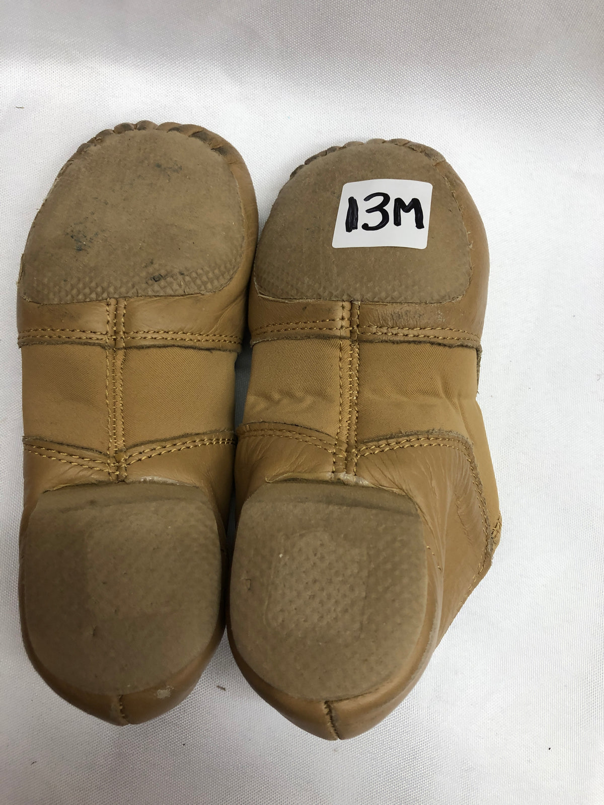 Pre-Owned Jazz Shoes Revolution Tan 13M Child Leather Split Sole