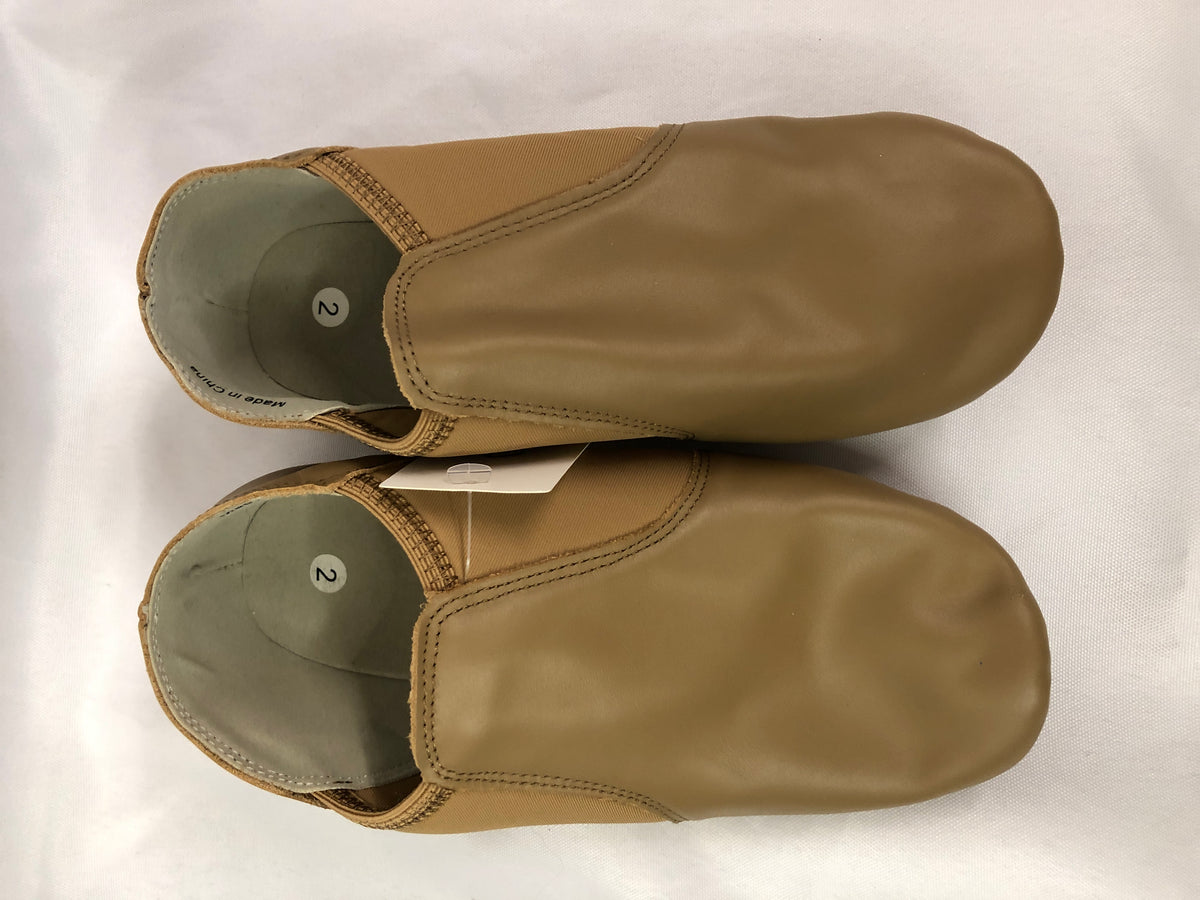 Pre-Owned Jazz Shoes Stelle Child 2M Leather Slip On
