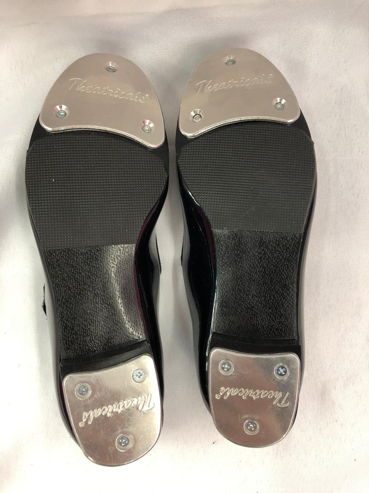 Pre-Owned Tap Shoes Theatricals Kids 12.5M Mary Jane Black Easy Strap
