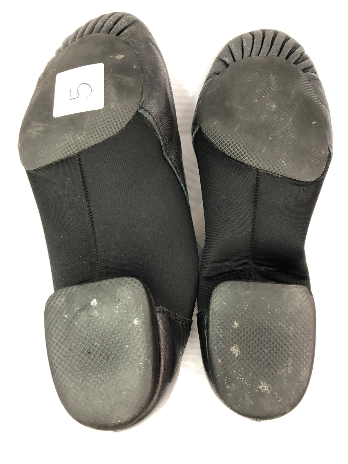 Pre-Owned Jazz Shoes DanzNMotion Youth 5M Stretch Leather Pull On Split Sole