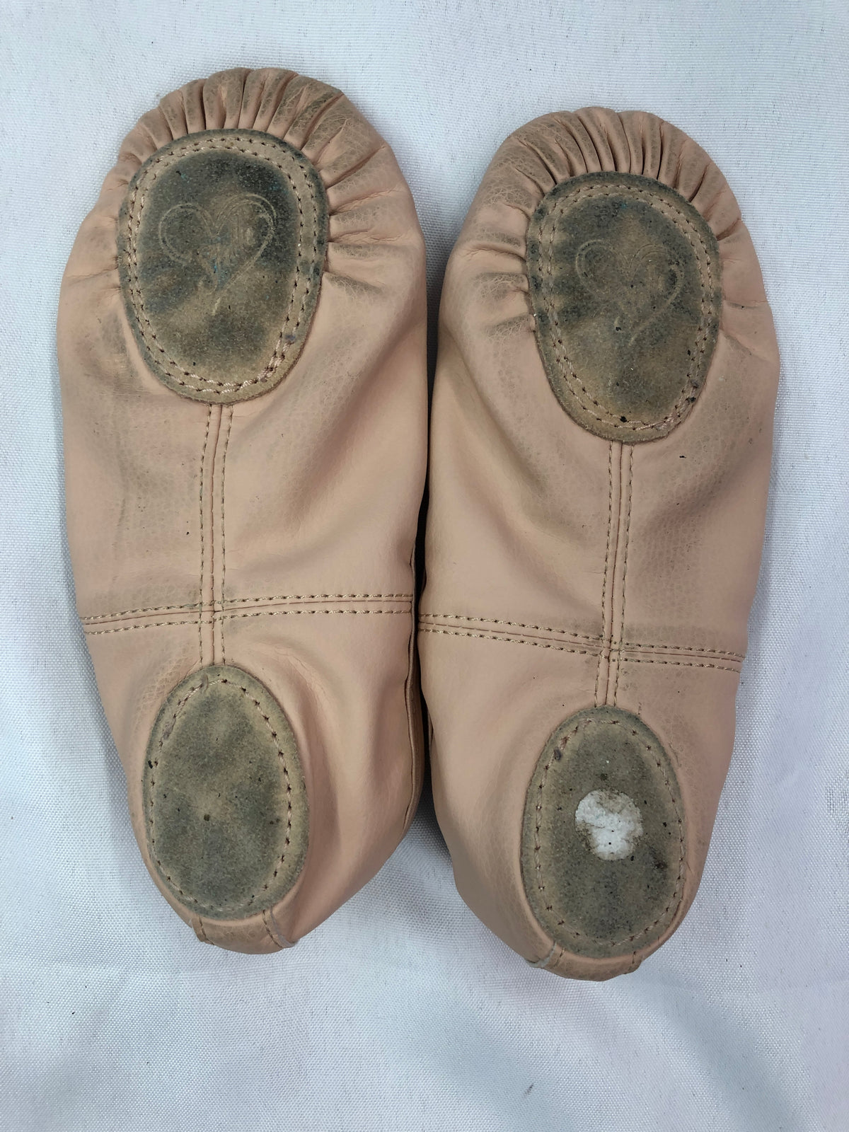 Pre-Owned Ballet Shoes Stelle Child 4M Leather Double Strap Split Sole