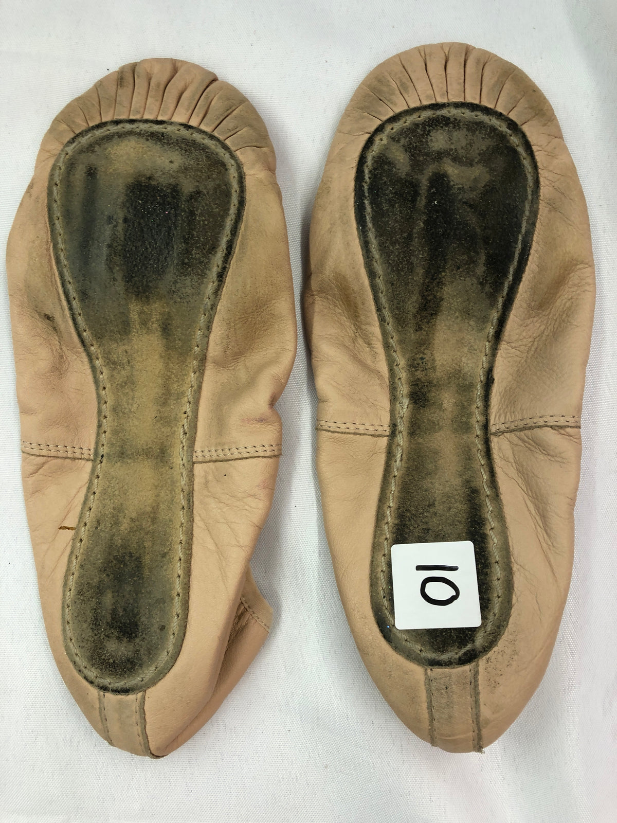 Pre-Owned Ballet Shoes Capezio Adult 10M Leather Single Strap Full Sole