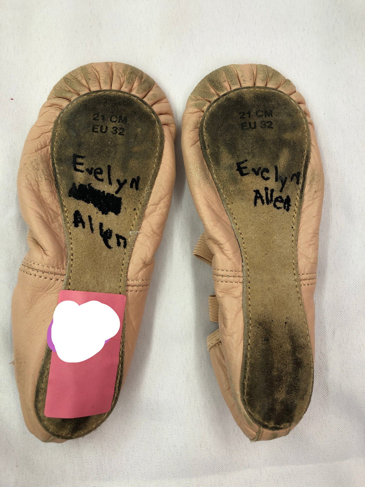 Pre-Owned Ballet Shoes DUX Dance Child 1M Man Made Split Sole
