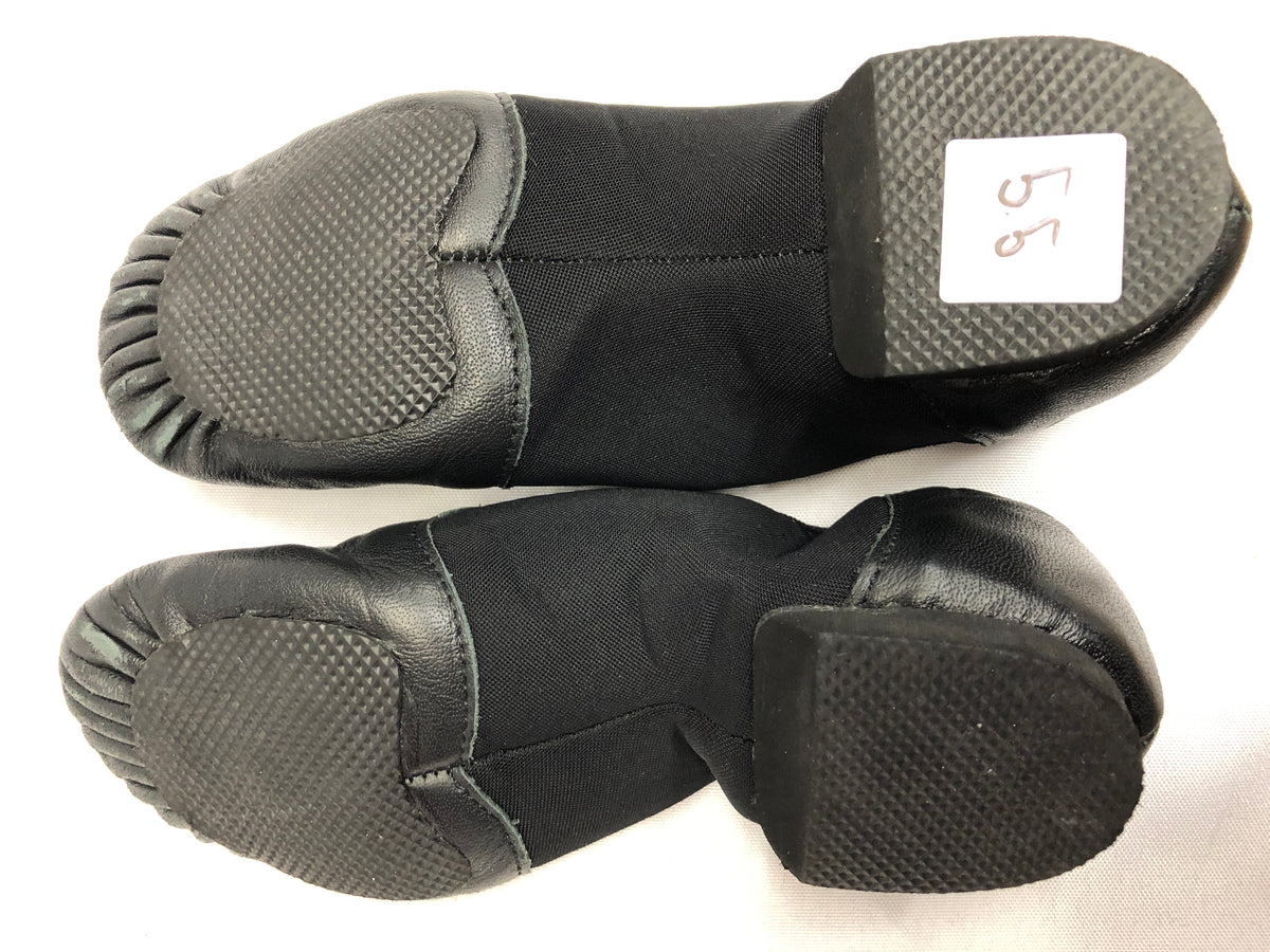 Pre-Owned Jazz Shoes DanzNMotion Youth 5.5M Stretch Leather Pull On Split Sole